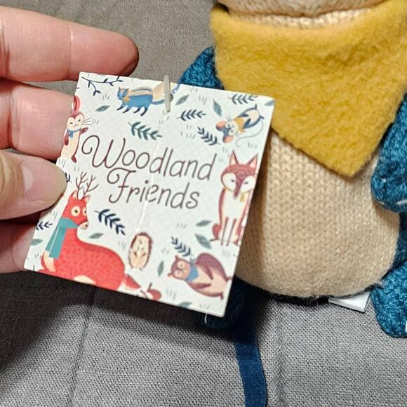 Mary Martha Kids NEW TAG Woodland Friends Mouse Plush Green Blue Dayspring cards - Picture 2 of 6